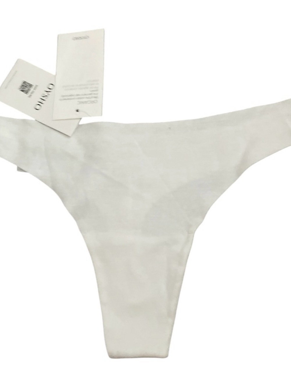 Oysho white seamless thong